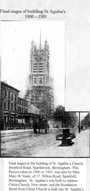 St Agatha's under construction