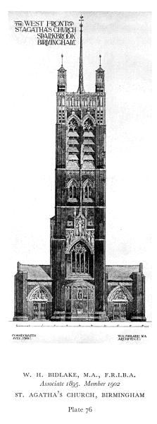 Bidlake's outline for the East End